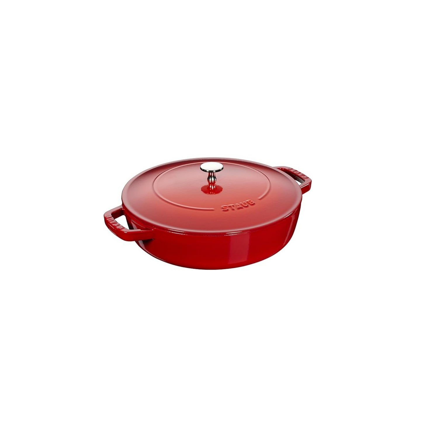 قدر Braiser مع غطاء | من حديد الزهر Cast Iron المطلي بالمينا عالي الجودة | عدة قياسات وألوان مميزة | من العلامة التجارية STAUB صنع في فرنسا