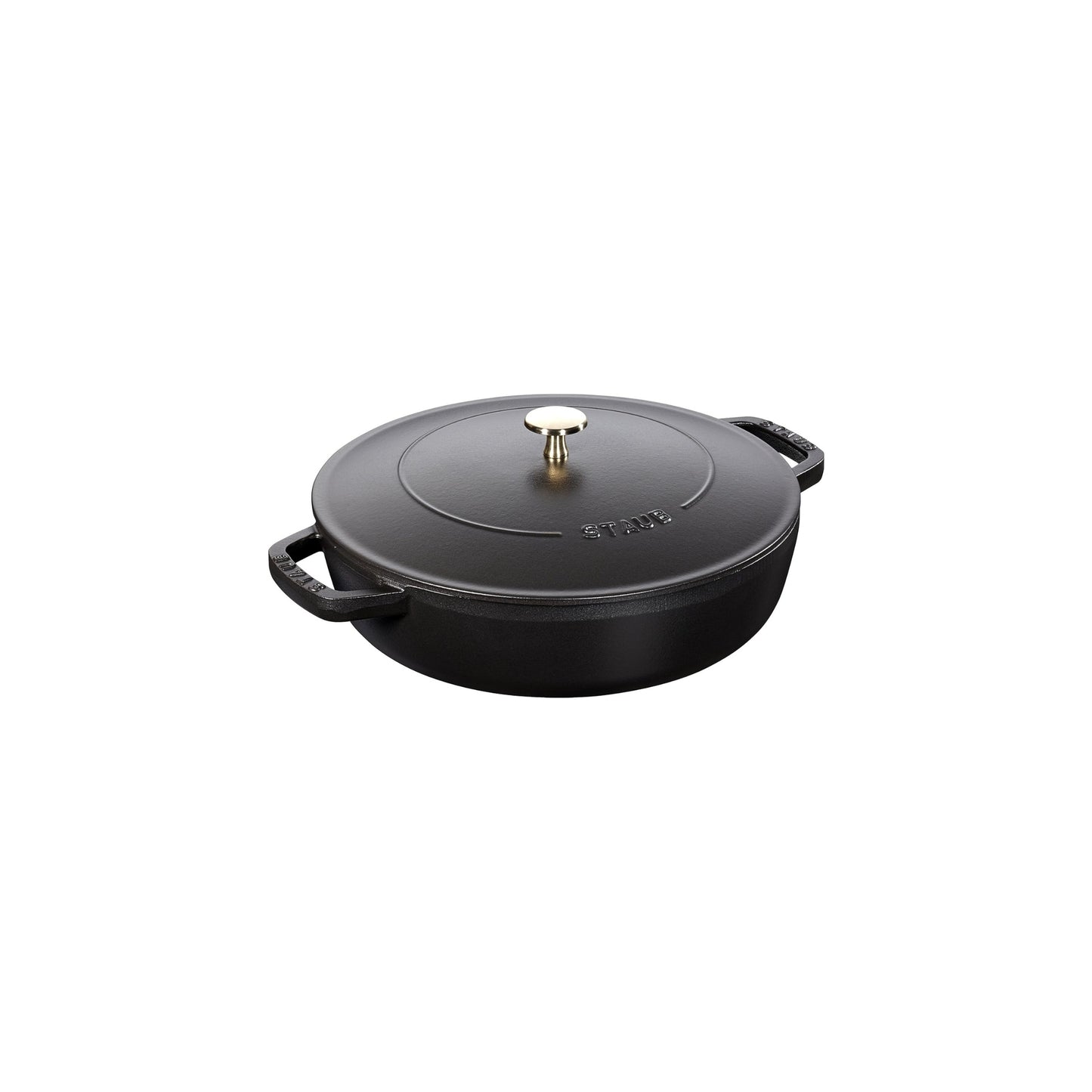 قدر Braiser مع غطاء | من حديد الزهر Cast Iron المطلي بالمينا عالي الجودة | عدة قياسات وألوان مميزة | من العلامة التجارية STAUB صنع في فرنسا