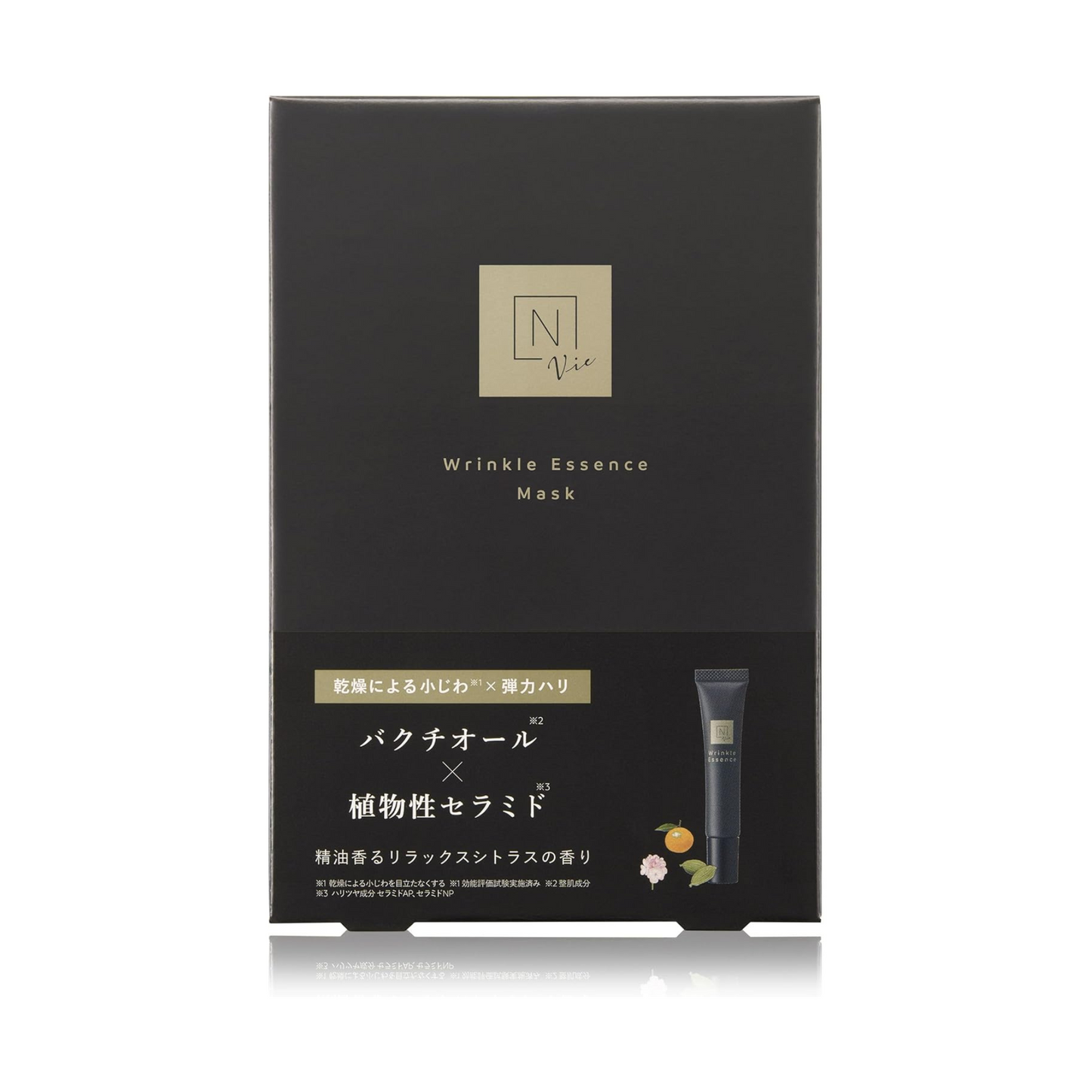 قناع Wrinkle Pack Essence من N organic – عناية مركزة للتجاعيد | قناع نباتي فاخر مدعّم بمكونات طبيعية فعالة لترطيب البشرة وتحسين مرونتها بعمق | صنع في اليابان (طرد من 3 عبوات كل عبوة 4 ماسكات)