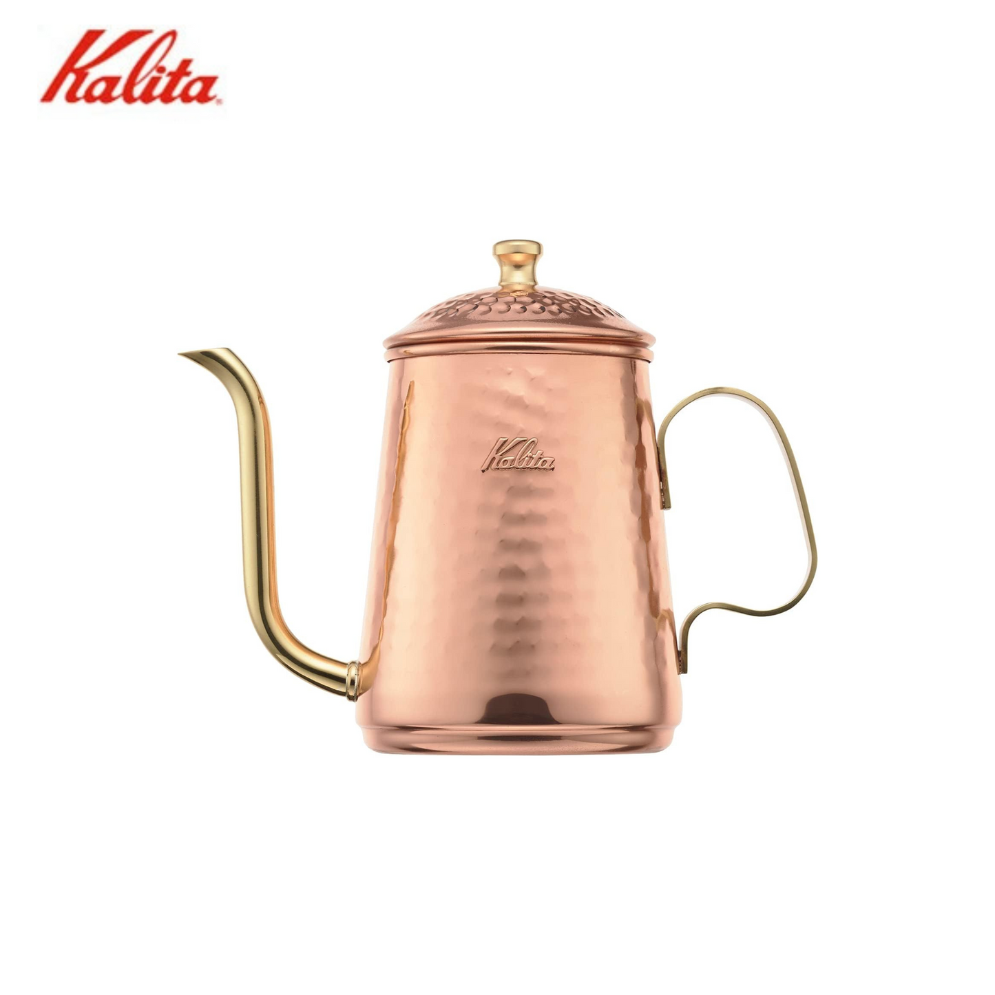إبريق تقطير القهوة Cu Kettle سعة 600 مل مع مكيال| من النحاس بالكامل | من العلامة التجارية اليابانية الرائدة Kalita | صنع في اليابان