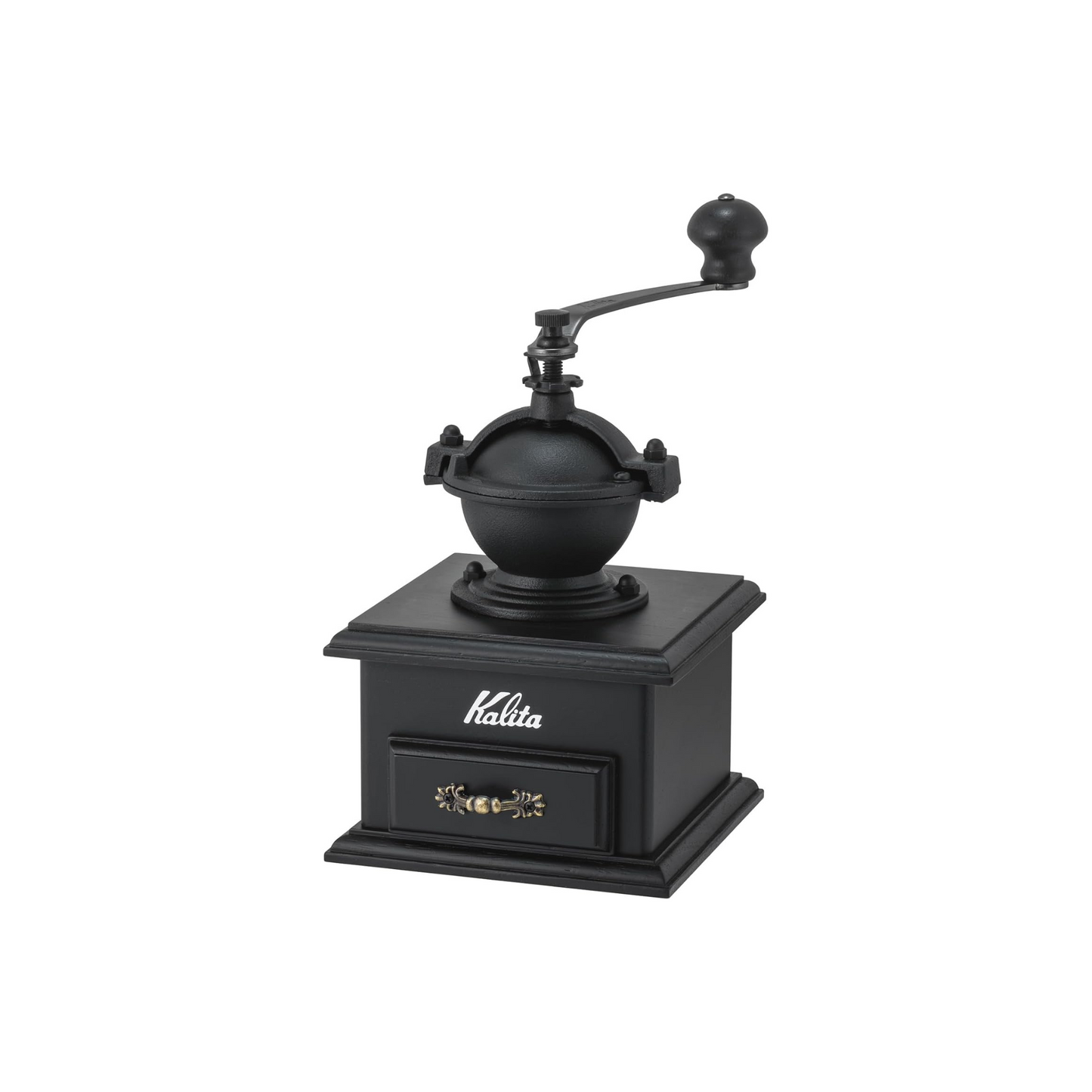 مطحنة القهوة الكلاسيكية من Kalita – شفرة ألمنيوم وخشب المطاط الطبيعي عدة ألوان - تحكم بدرجة خشونة الطحن - من العلامة التجارية اليابانية Kalita