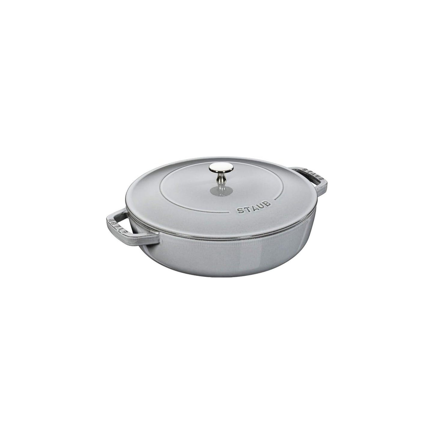 قدر Braiser مع غطاء | من حديد الزهر Cast Iron المطلي بالمينا عالي الجودة | عدة قياسات وألوان مميزة | من العلامة التجارية STAUB صنع في فرنسا