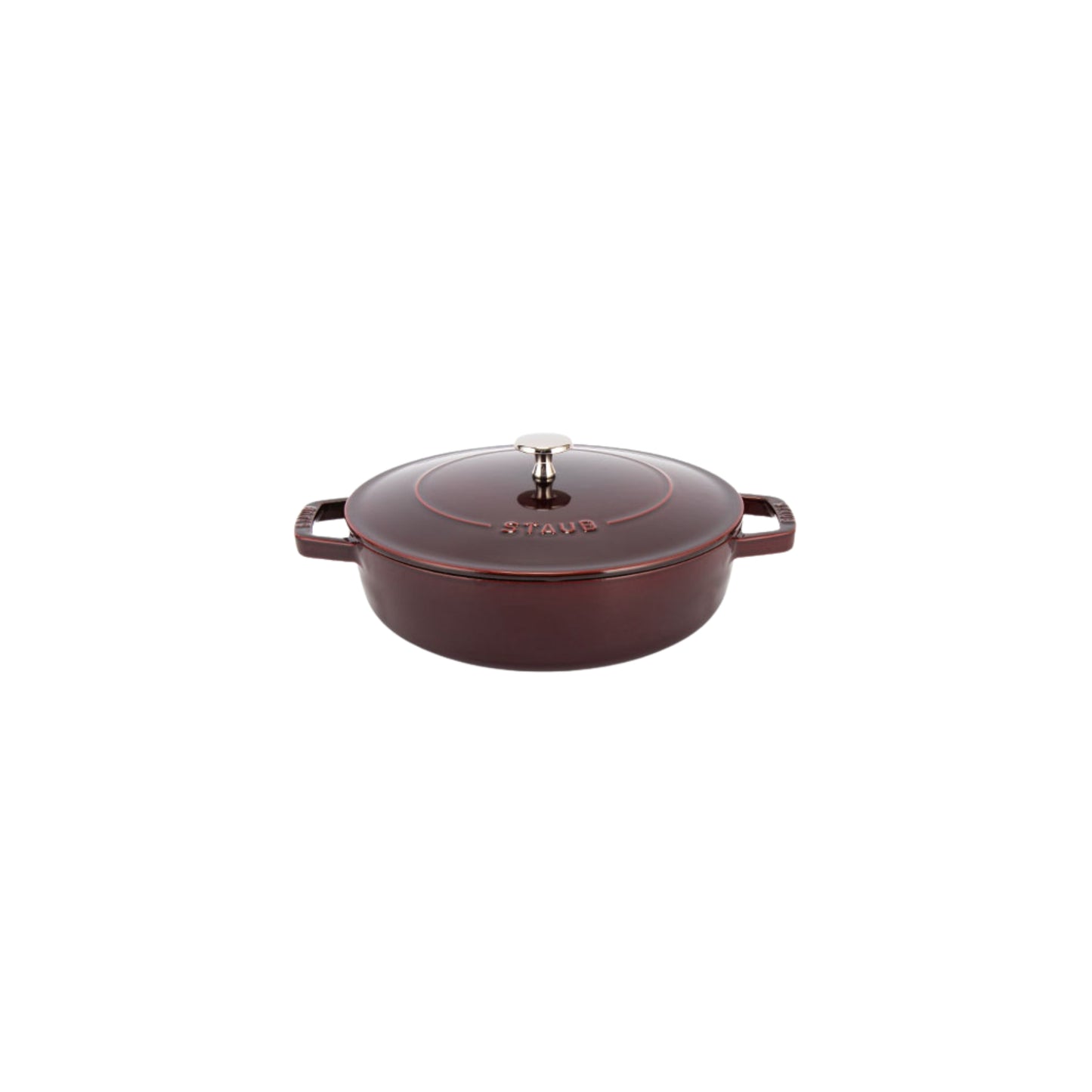 قدر Braiser مع غطاء | من حديد الزهر Cast Iron المطلي بالمينا عالي الجودة | عدة قياسات وألوان مميزة | من العلامة التجارية STAUB صنع في فرنسا