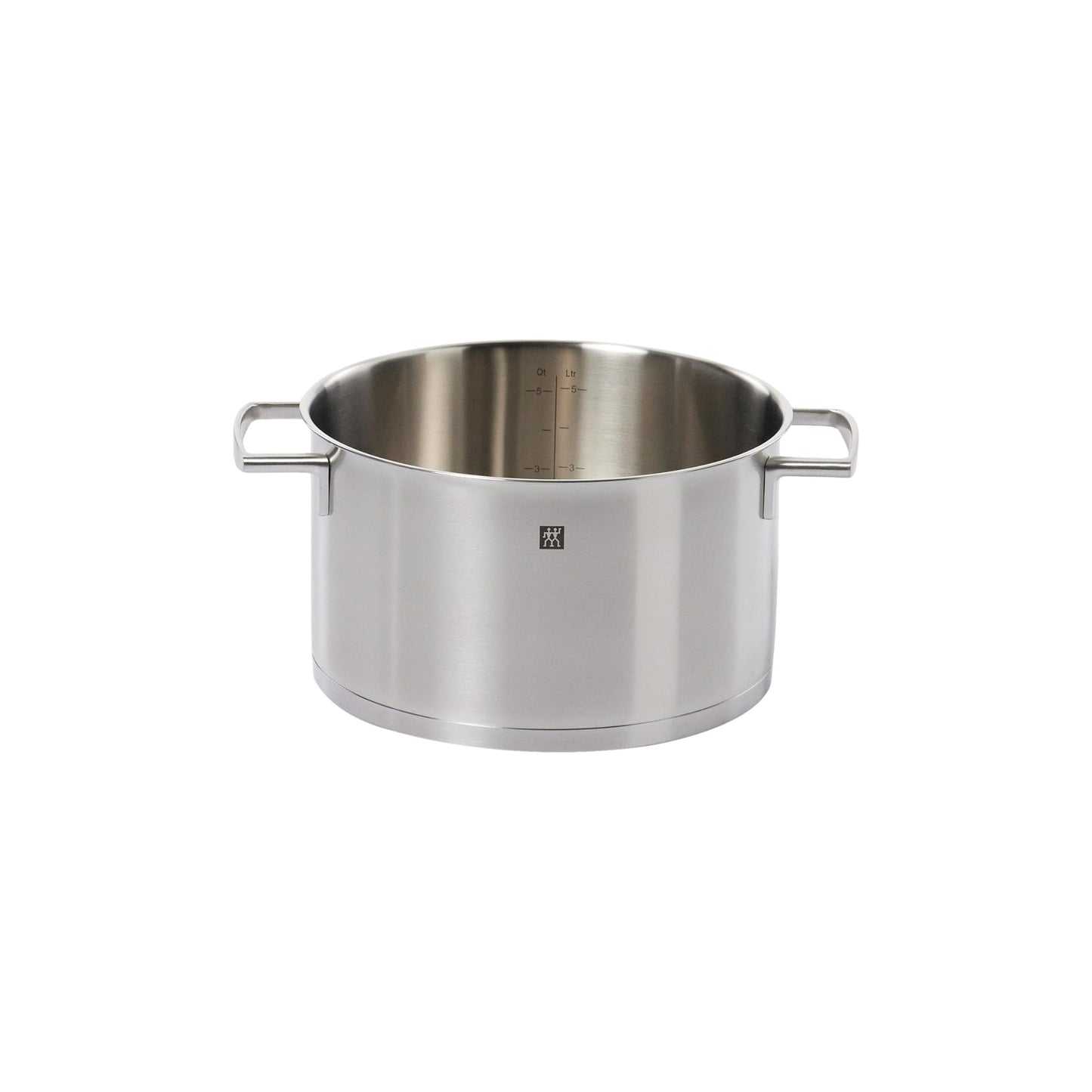 طنجرة Vitality Stock Pot | عدة سعات وأحجام | 3 طبقات من الفولاذ وقلب من الألمنيوم وغطاء زجاجي مقاوم للحرارة | من العلامة التجارية الألمانية Zwilling Henckels