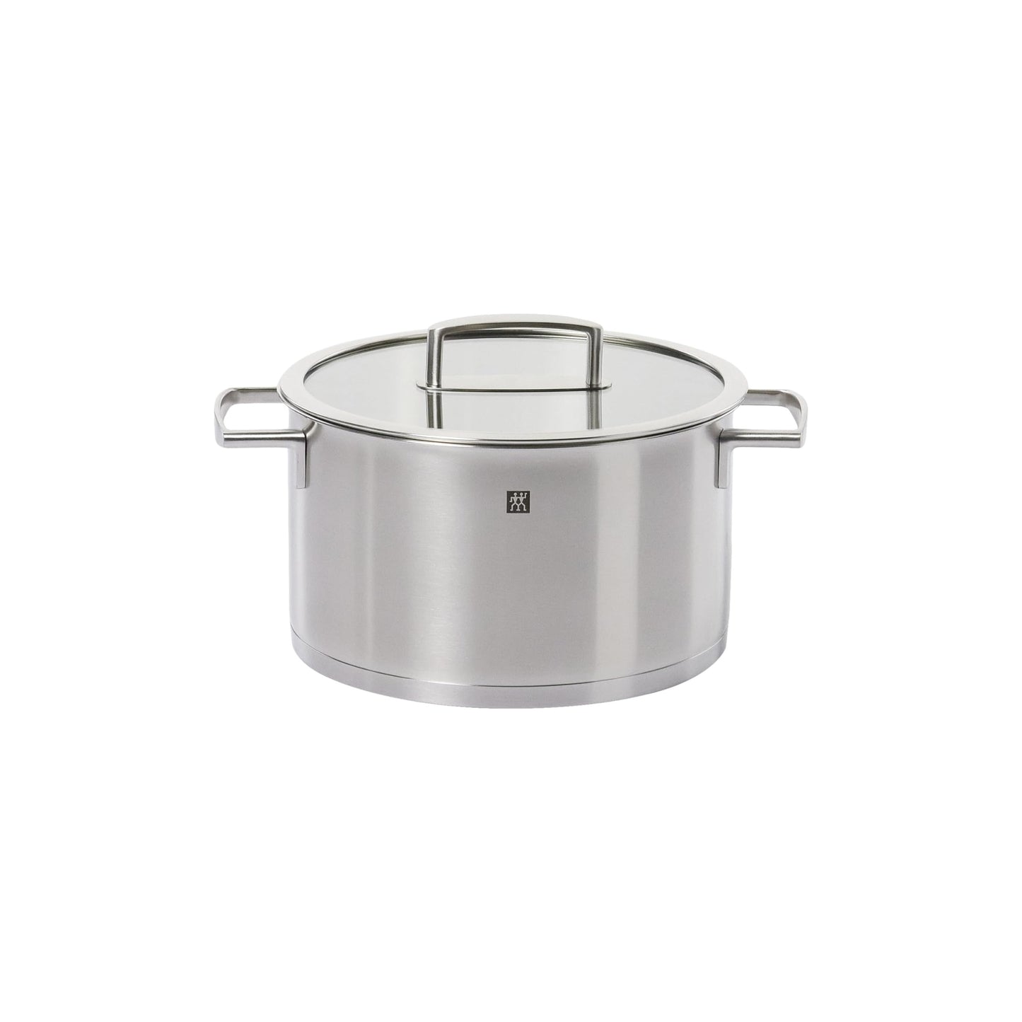 طنجرة Vitality Stock Pot | عدة سعات وأحجام | 3 طبقات من الفولاذ وقلب من الألمنيوم وغطاء زجاجي مقاوم للحرارة | من العلامة التجارية الألمانية Zwilling Henckels