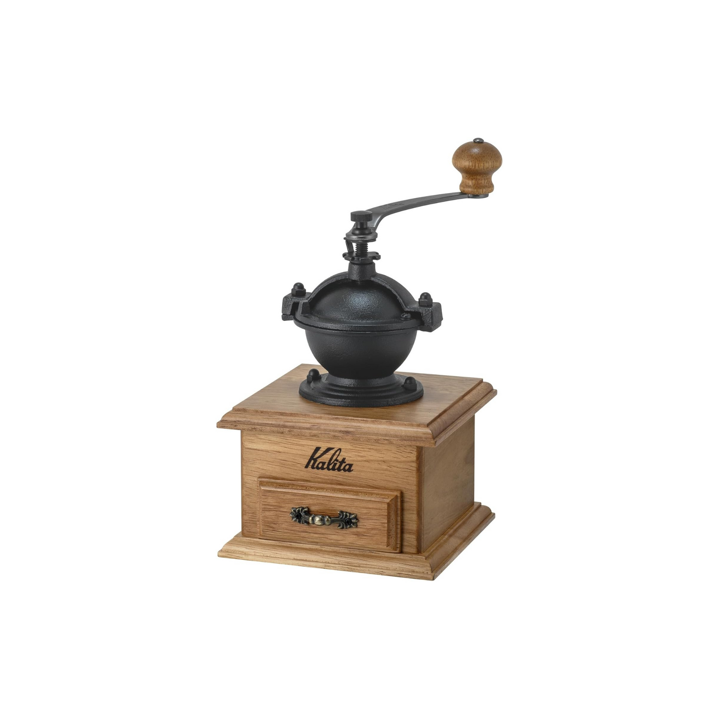 مطحنة القهوة الكلاسيكية من Kalita – شفرة ألمنيوم وخشب المطاط الطبيعي عدة ألوان - تحكم بدرجة خشونة الطحن - من العلامة التجارية اليابانية Kalita