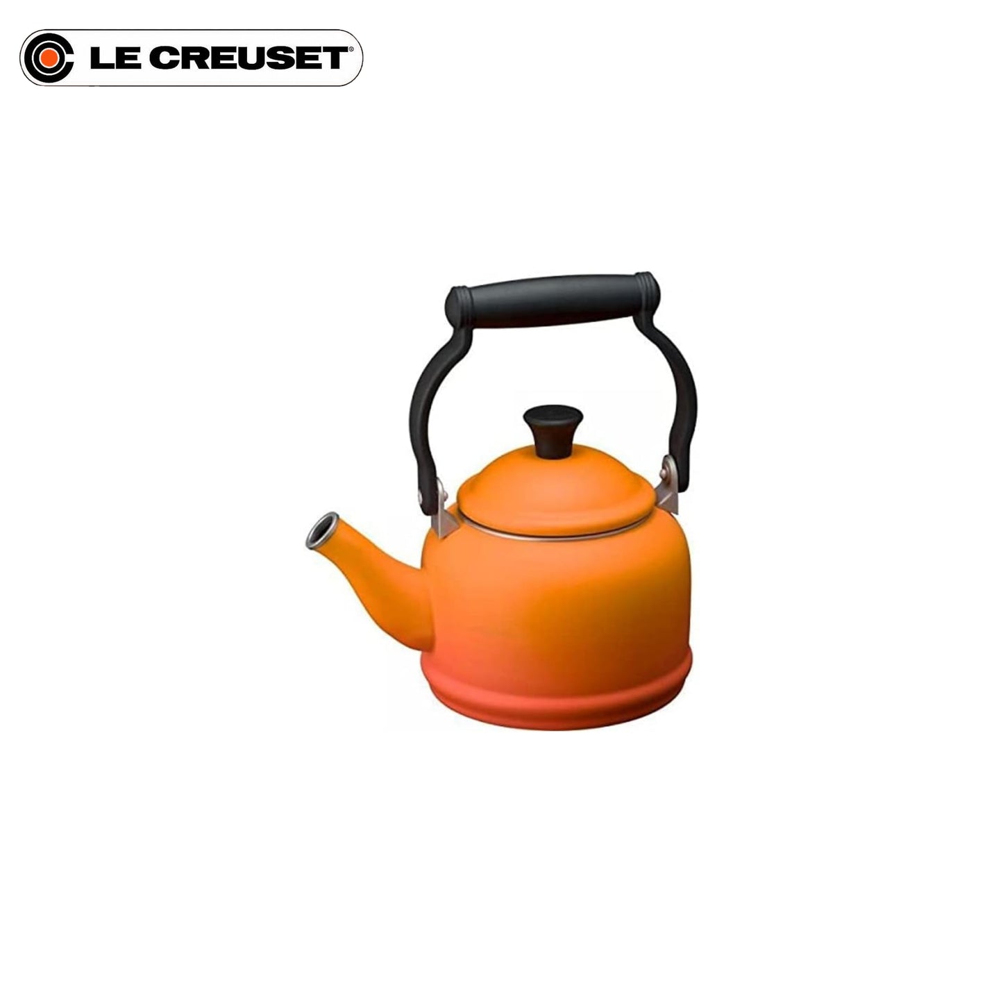 إبريق شاي من الفولاذ عالي الكربون المطلي بالمينا | سعة 1.1 لتر عدة ألوان | من العلامة التجارية Le Creuset صنع في فرنسا