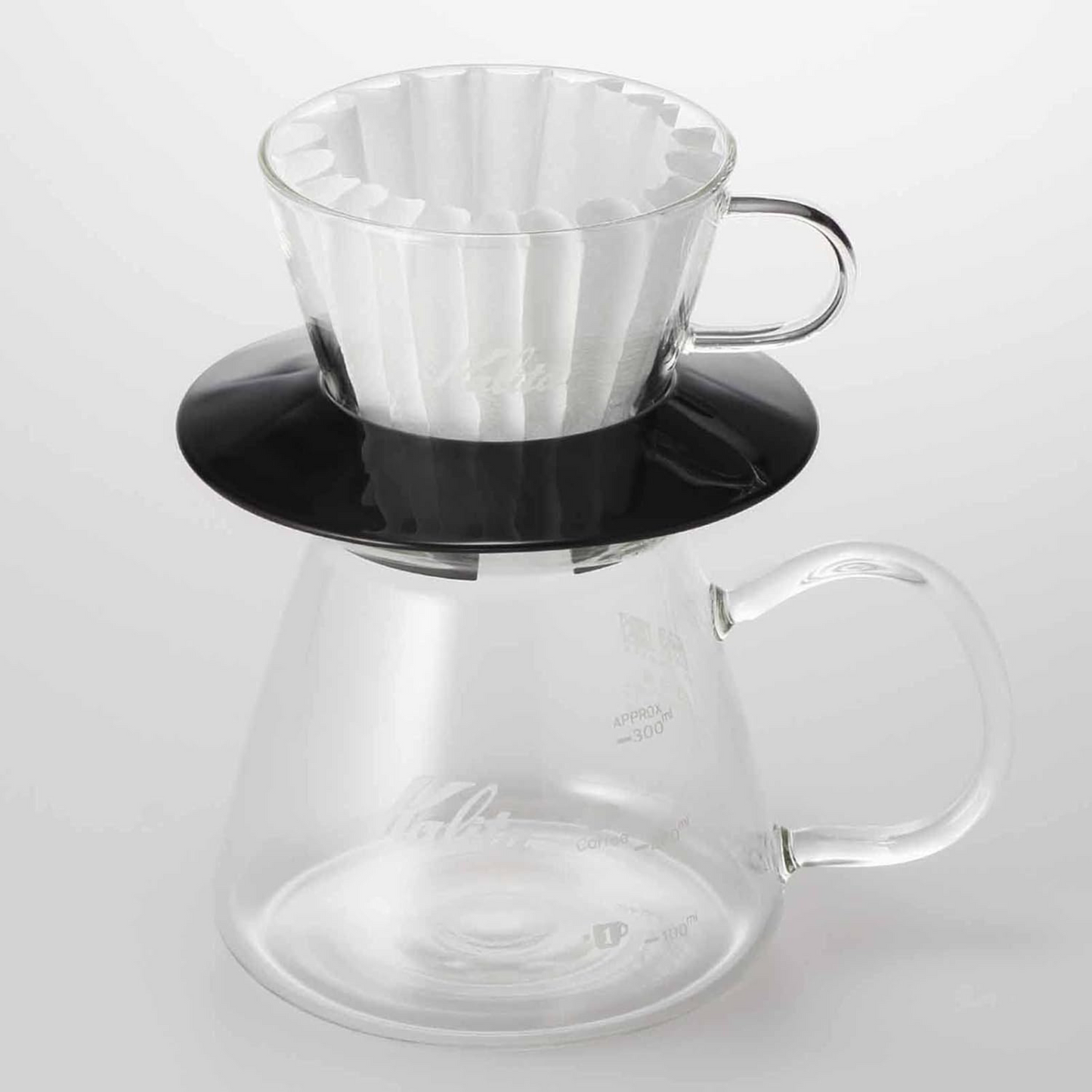 وعاء تحضير وتقديم القهوة Kalita Wave | من الزجاج الحراري | بعدة سعات ومقابض متنوعة | من العلامة التجارية اليابانية Kalita