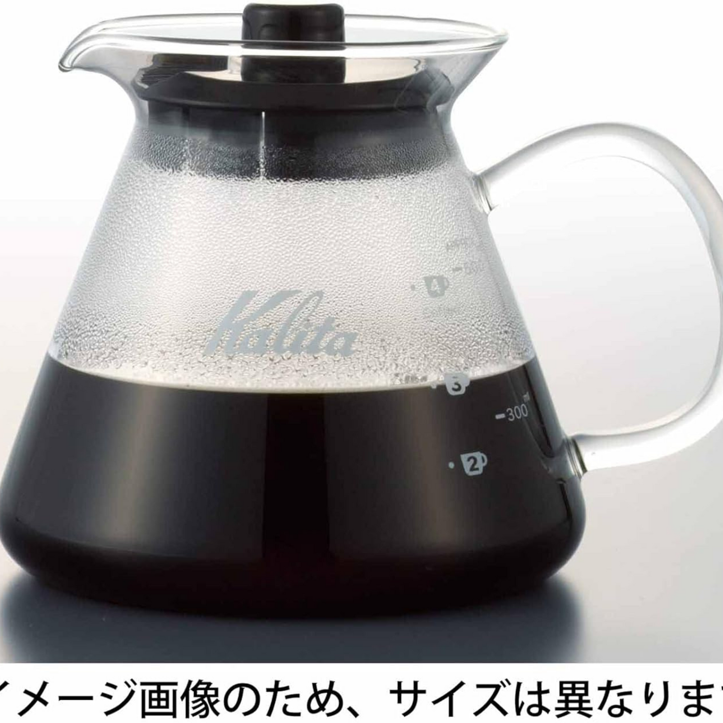 وعاء تحضير وتقديم القهوة Kalita Wave | من الزجاج الحراري | بعدة سعات ومقابض متنوعة | من العلامة التجارية اليابانية Kalita