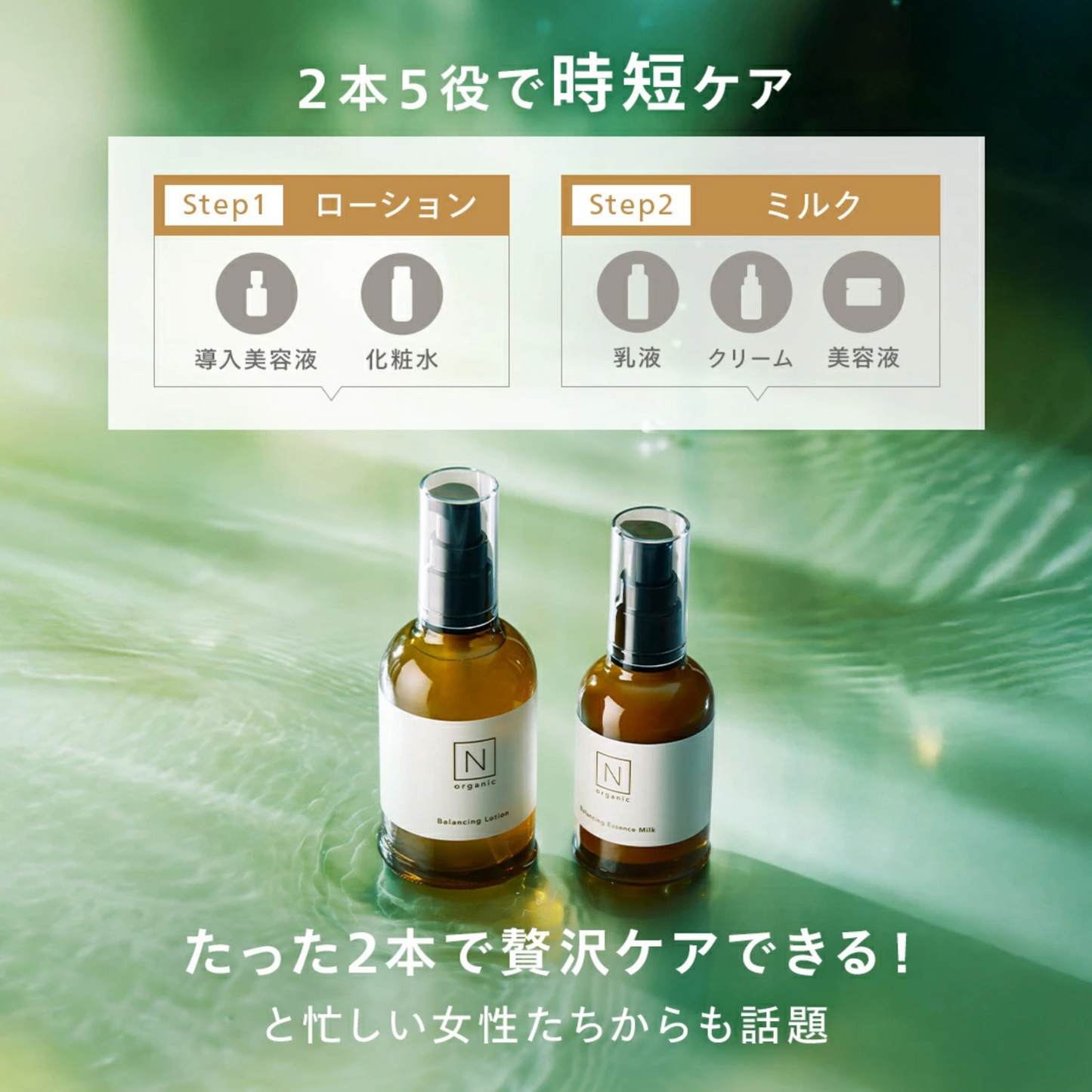 مجموعة الترطيب والعناية الكاملة بالبشر من N Organic Basic | تركيبة متكاملة من مواد طبيعية بالكامل | مناسب لجميع أنواع البشرة | صنع في اليابان | من أشهر المنتجات وأكثرها مبيعًا