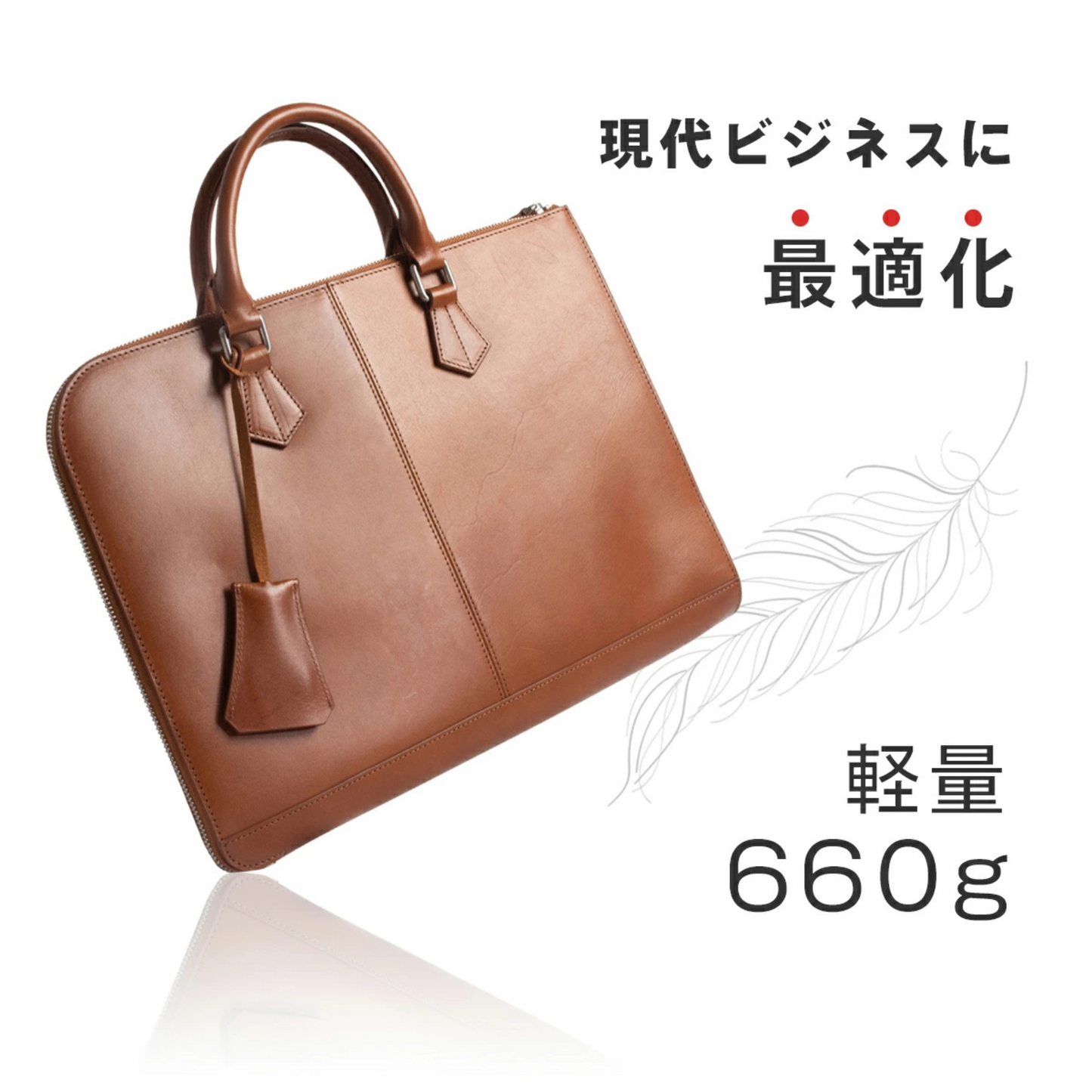 حقيبة رجال الأعمال Slim Briefcase | من الجلد الإيطالي عالي الجودة | عدة ألوان جذابة | من البراند الياباني Dom Teporna