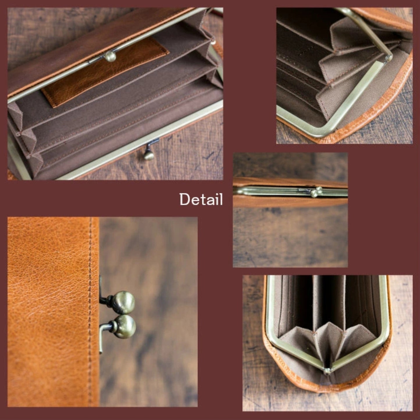 محفظة يد تصميم كلاسيكي | صنع يدوي من الجلد الطبيعي الفاخر Himeji leather | عدة ألوان جذابة | صنع في اليابان