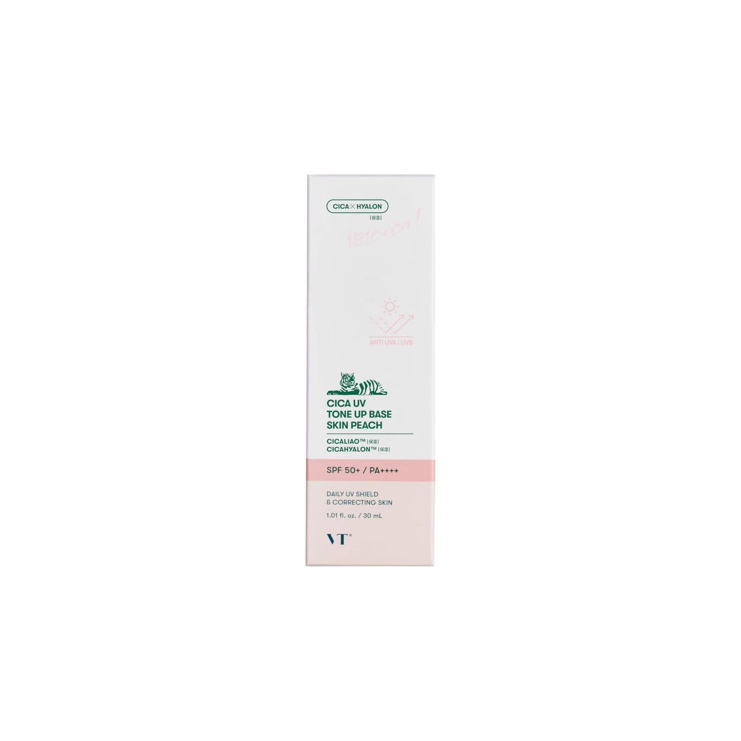 كريم VT CICA UV | كريم ب 5 وظائف (واقي شمس ومرطب وتصحيح لون البشرة والنضارة وأساس مكياج) | من العلامة التجارية VT Cosmetics صنع في كوريا - بكج من 3 عبوات