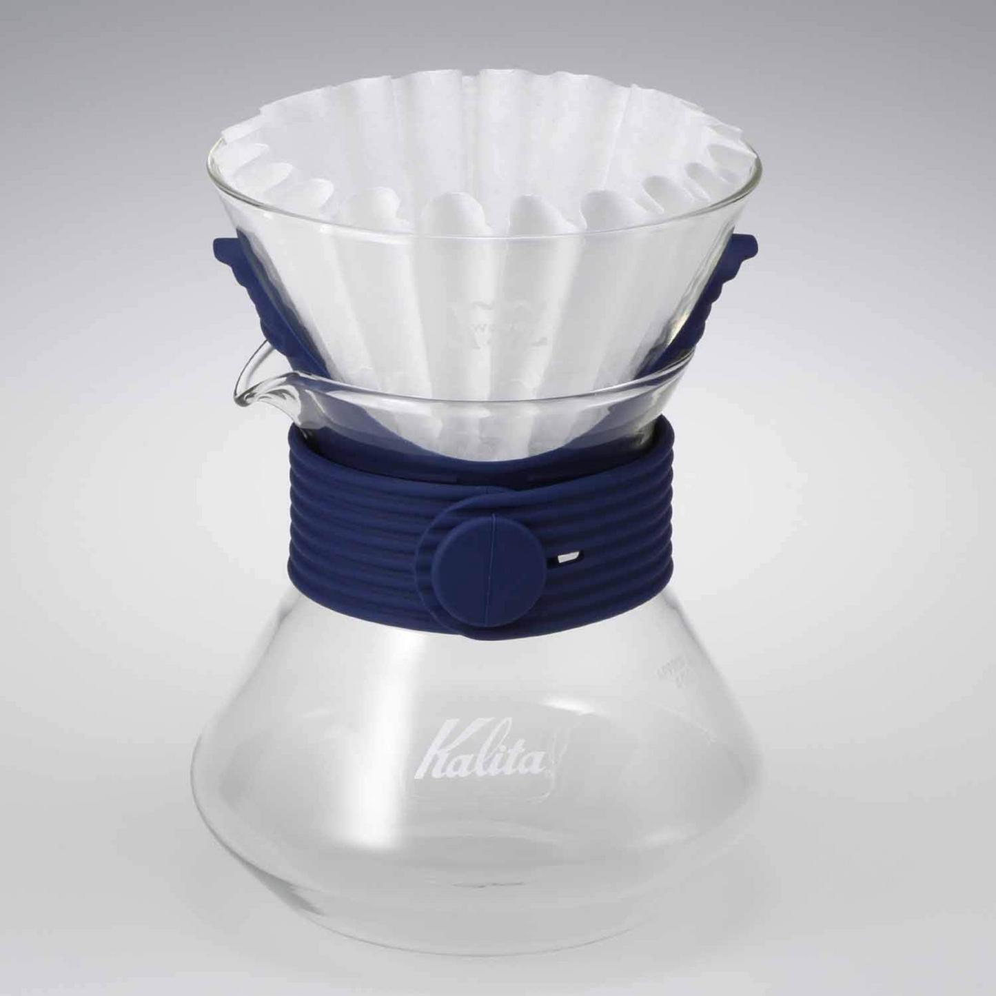 مجموعة تقطير القهوة Wave Style Up من Kalita | سعة 500 مل بلونين | طقم من 3 قطع | صنع في اليابان