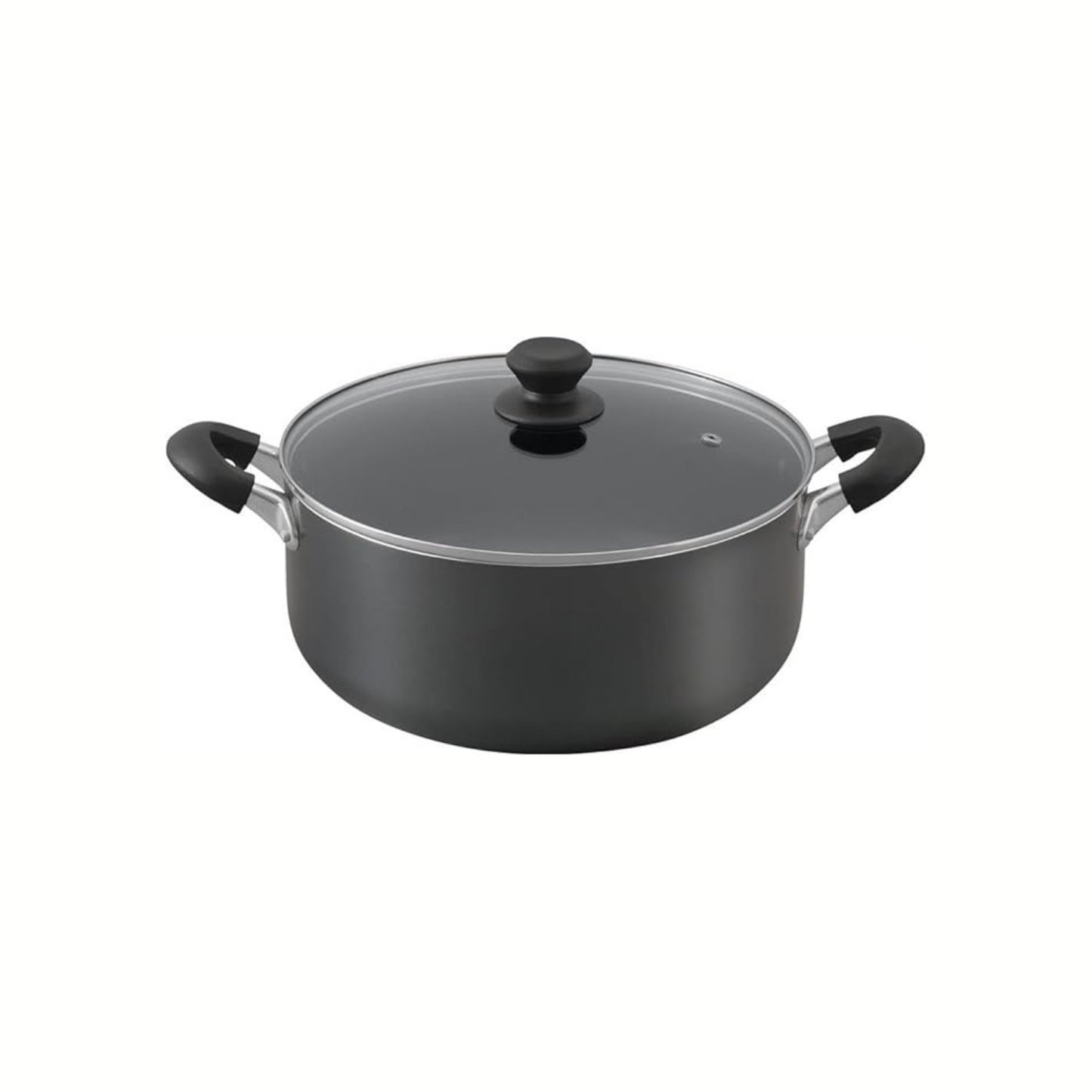 طنجرة من الألمنيوم والفولاذ المطلي بالطلاء الماسي Diamond Coating| قياس 28سم وسعة 7.1لتر | من العلامة التجارية اليابانية IRIS OHYAMA