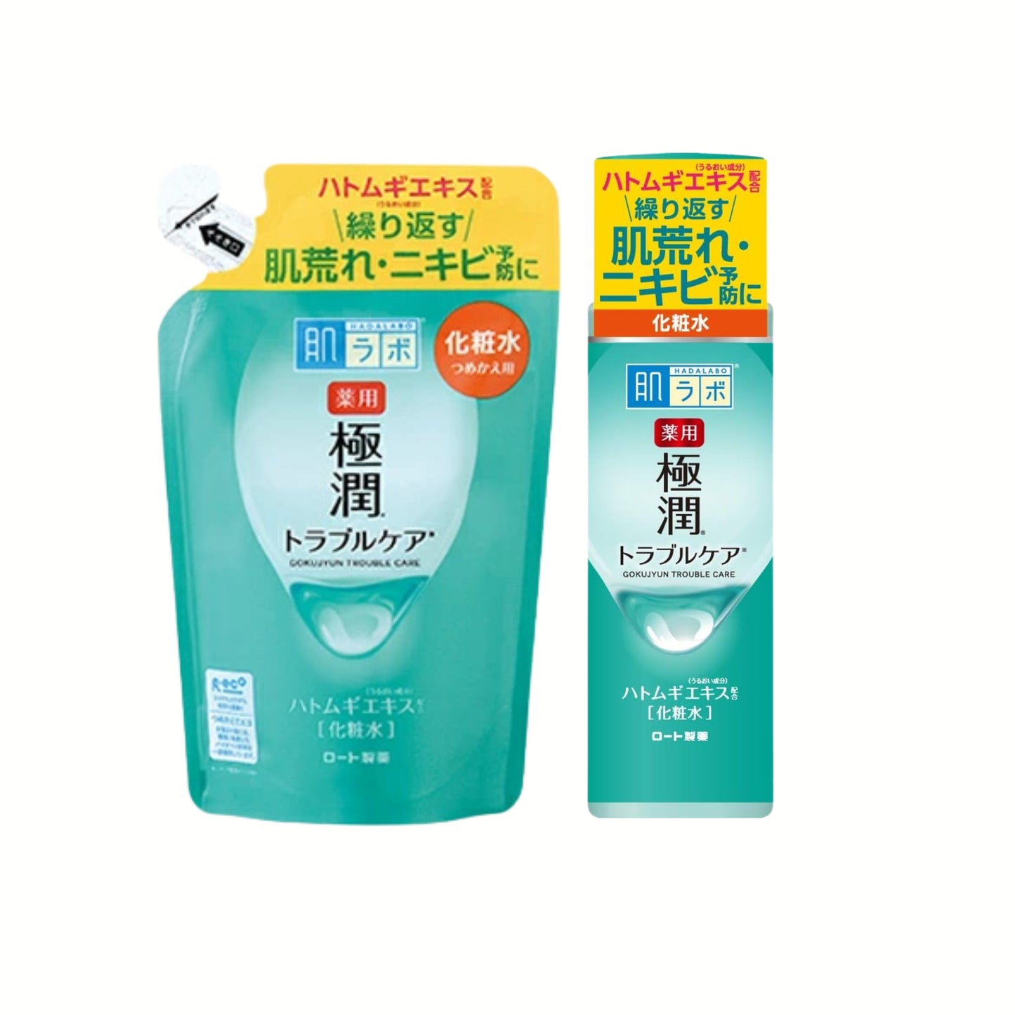 Hada Labo Medicated Gokujyun Skin Conditioner – لوشن علاجي لترطيب وتهدئة البشرة ومنع الالتهابات (170mL) - تركيبة من الأعشاب اليابانية والمكونات الطبيعة الفعّالة - صنع في اليابان