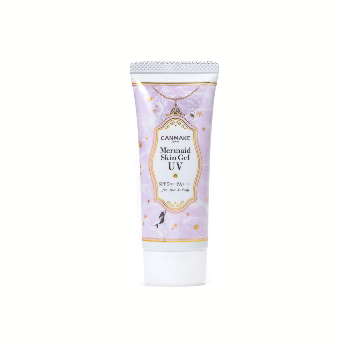 Canmake Mermaid Skin Gel UV SPF50+ PA++++ – واقي شمس جل فائق الخفة بتركيبة 83% سيروم، تفتيح وترطيب، حماية قصوى، بدون لزوجة، مناسب للوجه والجسم ولجميع أنواع البشرة