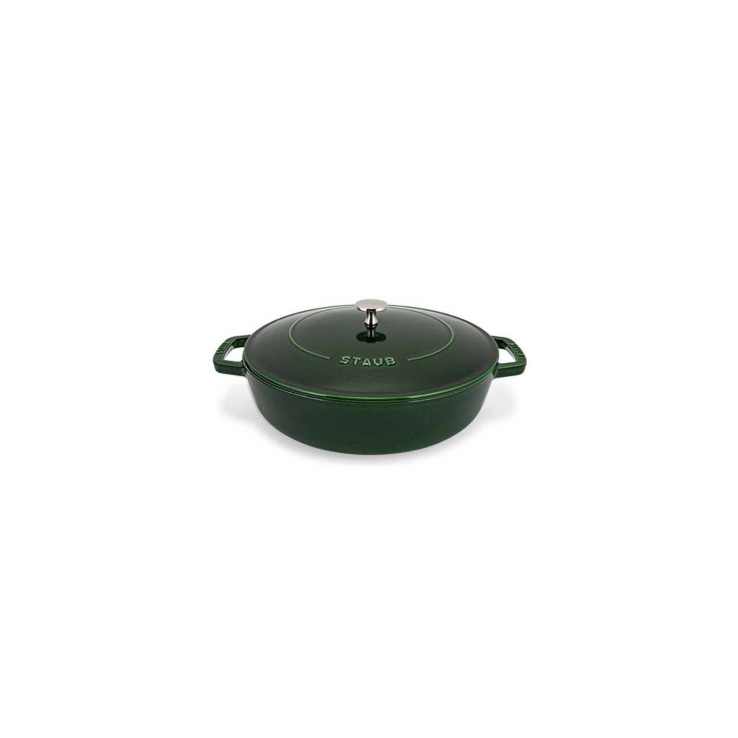 قدر Braiser مع غطاء | من حديد الزهر Cast Iron المطلي بالمينا عالي الجودة | عدة قياسات وألوان مميزة | من العلامة التجارية STAUB صنع في فرنسا