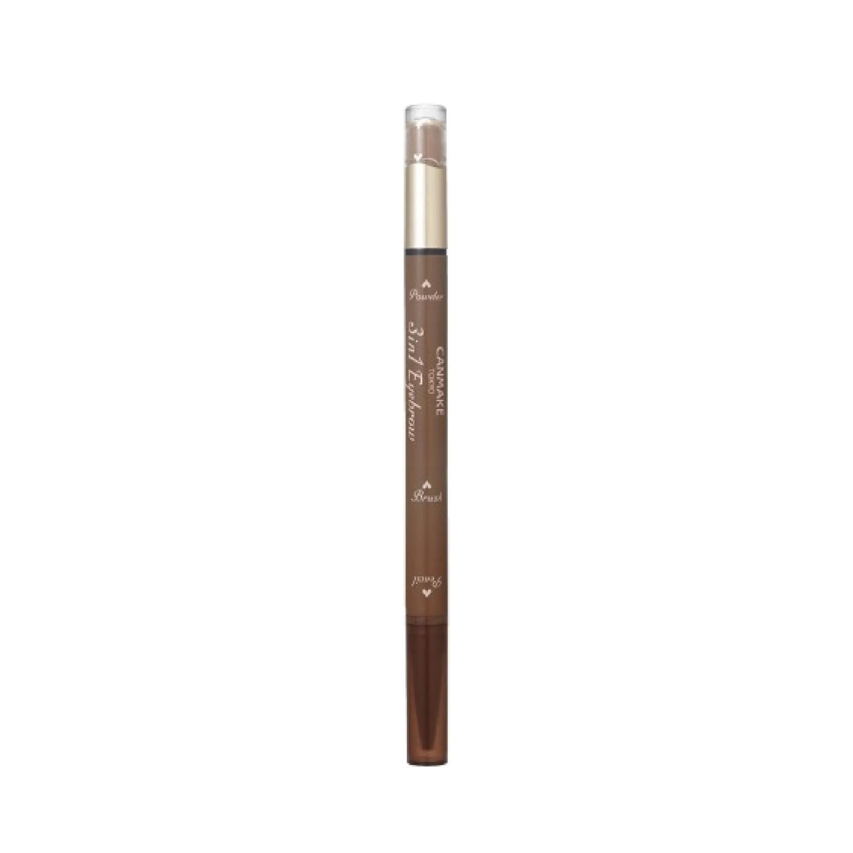 CANMAKE 3 in 1 Eyebrow Pencil – قلم حواجب 3 في 1 مقاوم للماء