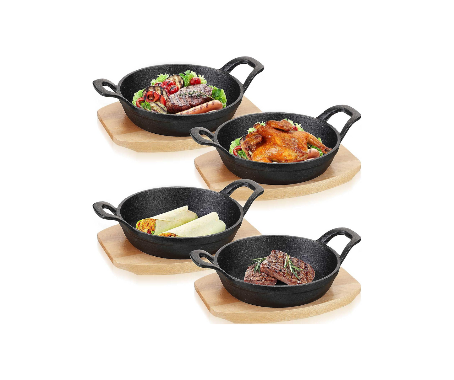 مقلاة وطبق متعدد المهام من حديد الزهر Cast Iron المطلي بالمينا من البراند الفرنسي Staub صنع في فرنسا