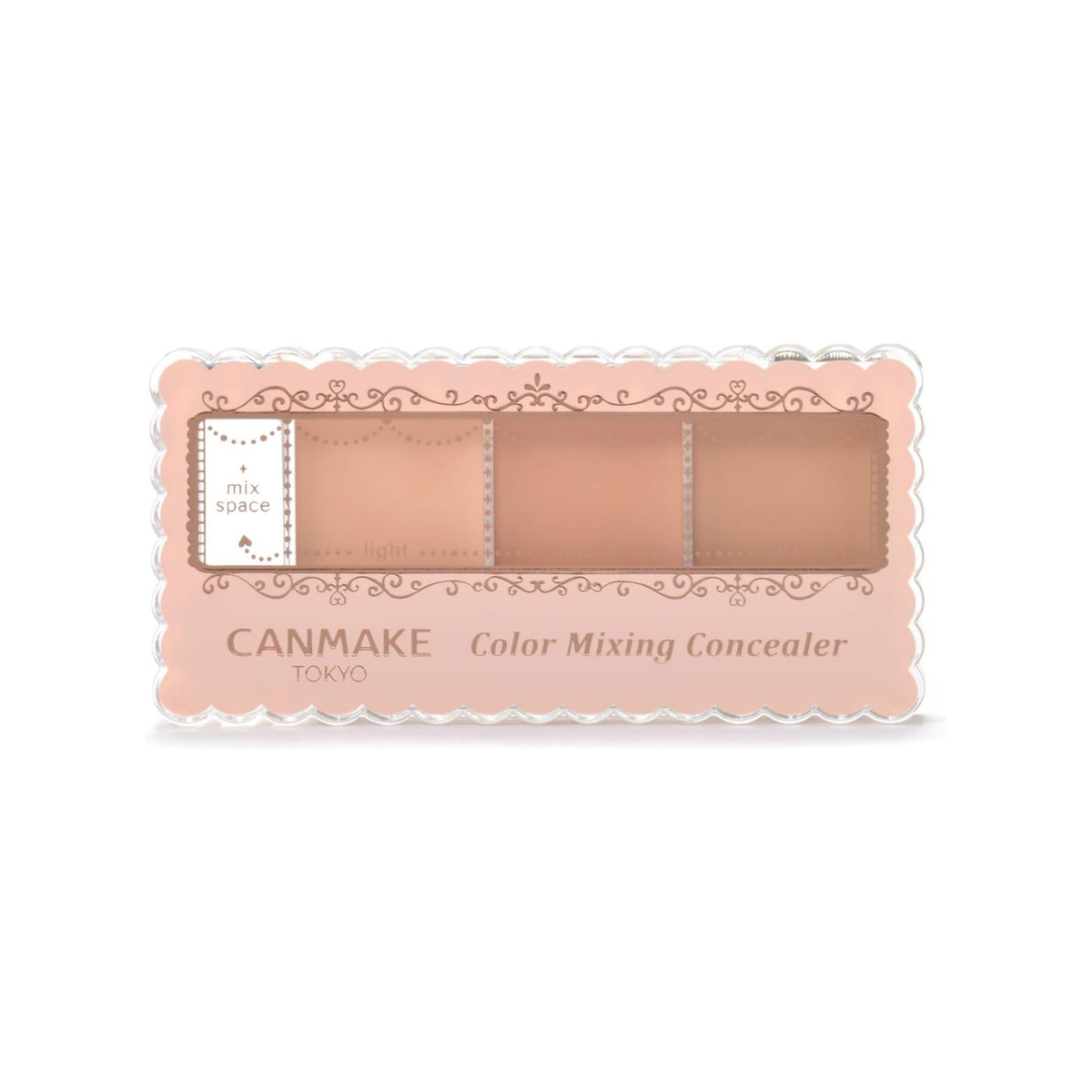CANMAKE Color Mixing Concealer SPF50+ – كونسيلر باليت 3 ألوان لتغطية الهالات وتصحيح اللون والحماية من الشمس