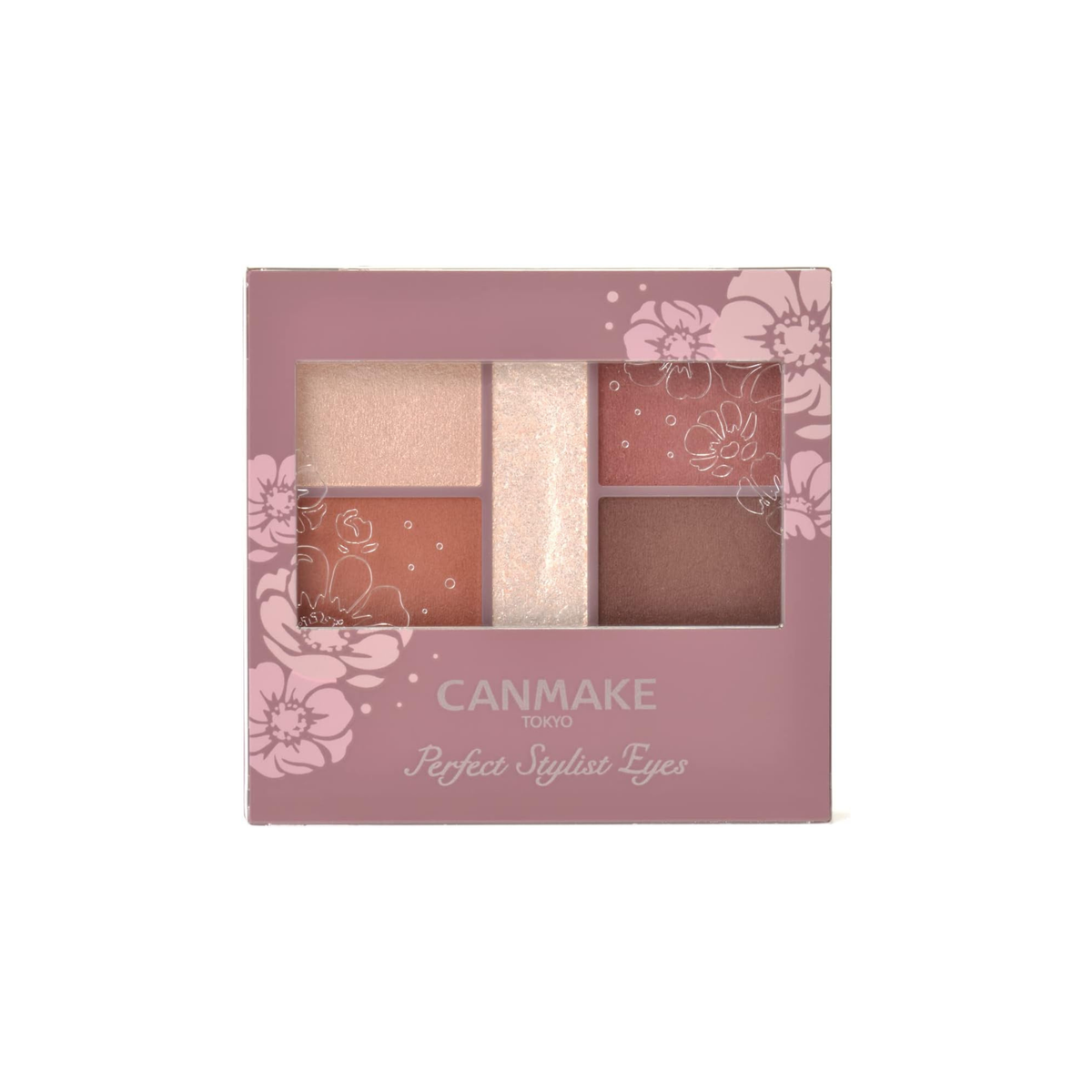 CANMAKE Perfect Stylist Eyes – باليت ظلال 5 ألوان لإطلالتين مختلفتين | 3 جم