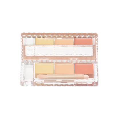 CANMAKE Color Mixing Concealer SPF50+ – كونسيلر باليت 3 ألوان لتغطية الهالات وتصحيح اللون والحماية من الشمس