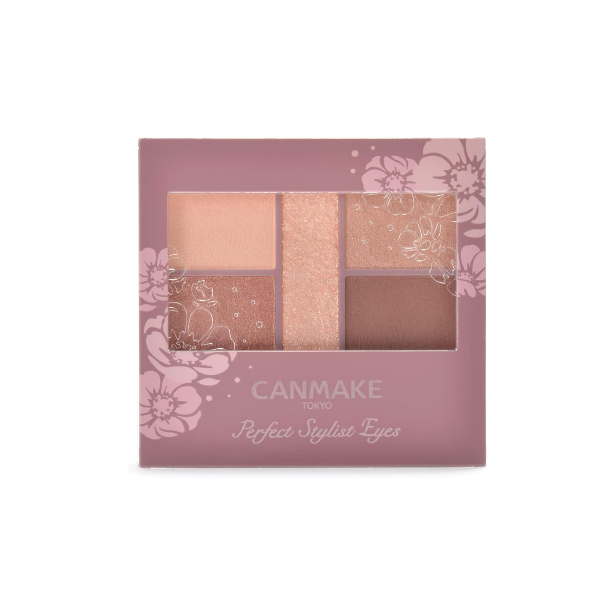CANMAKE Perfect Stylist Eyes – باليت ظلال 5 ألوان لإطلالتين مختلفتين | 3 جم