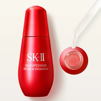 SK-II Skinpower Re-New Essence – إيسنس تمهيدي بـ PITERA™ | 30–75 مل