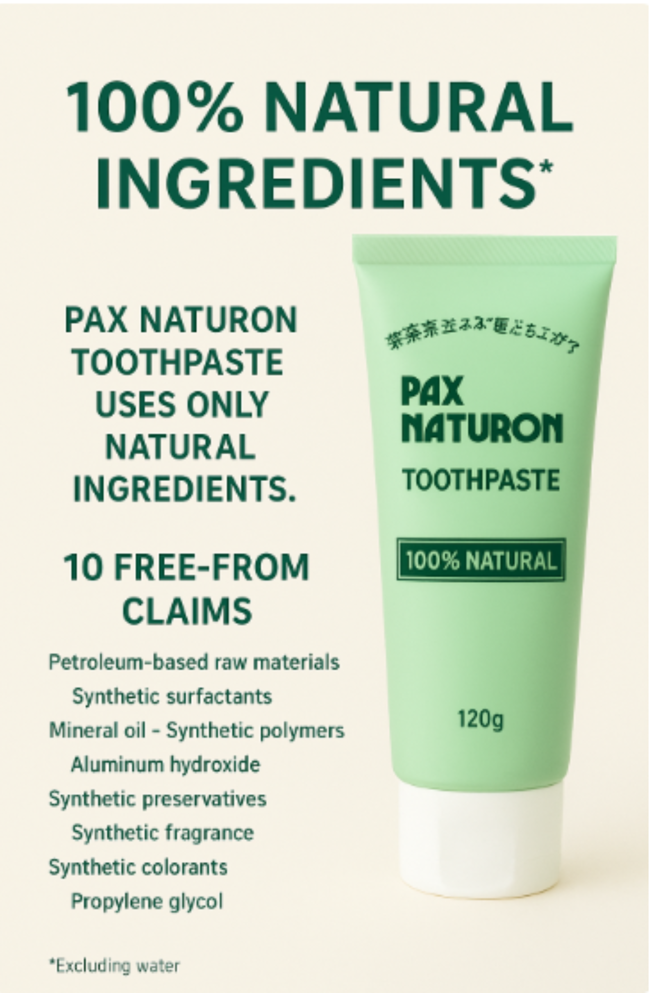 [بكج من 3 قطع] معجون الأسنان PAX Naturon | تركيبة من مكونات طبيعية 100% | لمقاومة الجير والتسوس وتبييض الأسنان والتخلص من النفس الكريه ومعالجة اللثة | صنع في اليابان