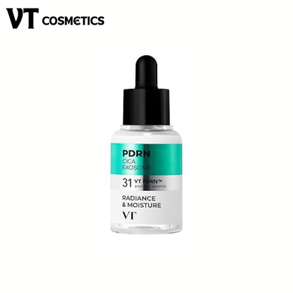 VT COSMETICS PDRN+ CICA Exosome Ampoule Serum 30ml – سيروم شدّ البشرة بمستخلص الجنسنغ الكوري، ببتيد وسيراميد، لمقاومة التجاعيد، ترطيب عميق، إشراقة طبيعية، مناسب لجميع أنواع البشرة - صنع في كوريا