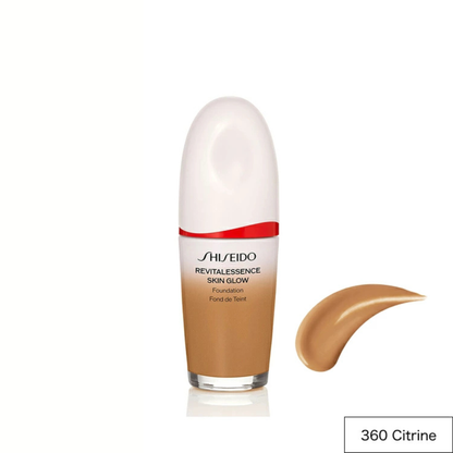 فاونديشن Essence Skin Glow من SHISEIDO - تركيبة مبتكرة تجمع بين أداء المكياج والعناية بالبشرو والحماية من الشمس - تركيبة من مكونات طبيعية و12 درجة لون - صنع في اليابان