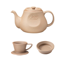 Whole Set (Pot + Dripper 1-2 People + Tray) / Warm Beige
