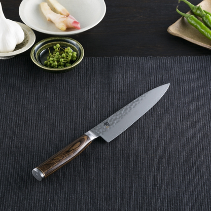 سكين Shun Premier Kiritsuke | من الفولاذ VG Max المطروق بنمط الفولاذ الدمشقي |مقبض من الخشب المعزز | عدة قياسات | من العلامة التجارية اليابانية Kai