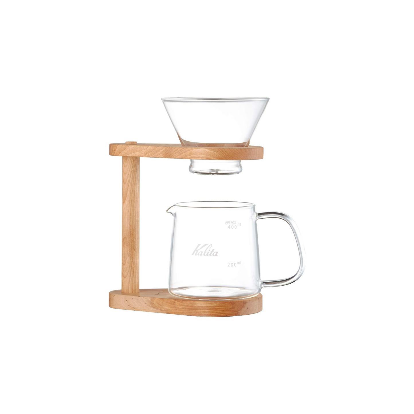 مجموعة تقطير القهوة Kalita WDG-185 | 3 أشكال متنوعة | سعة 400 مل ل 2-4 أشخاص | صنع في اليابان