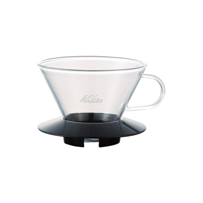 وعاء تحضير وتقديم القهوة Kalita Wave | من الزجاج الحراري | بعدة سعات ومقابض متنوعة | من العلامة التجارية اليابانية Kalita