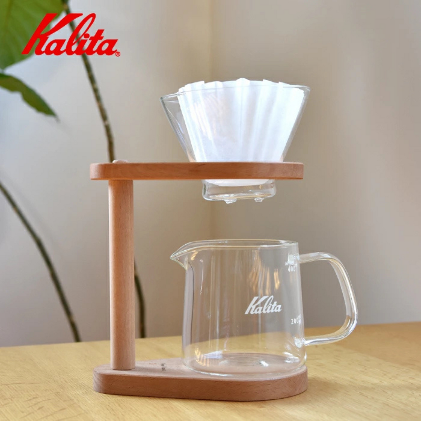 مجموعة تقطير القهوة Kalita WDG-185 | 3 أشكال متنوعة | سعة 400 مل ل 2-4 أشخاص | صنع في اليابان