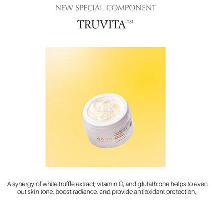 كريم d'Alba Vita Toning بالكبسولات و3 فيتامينات رئيسية C + E + K – إشراقة فورية، تفتيح البقع، وترطيب فاخر ينعش بشرتك يوميًا (55g) - صنع في كوريا الجنوبية وارد اليابان