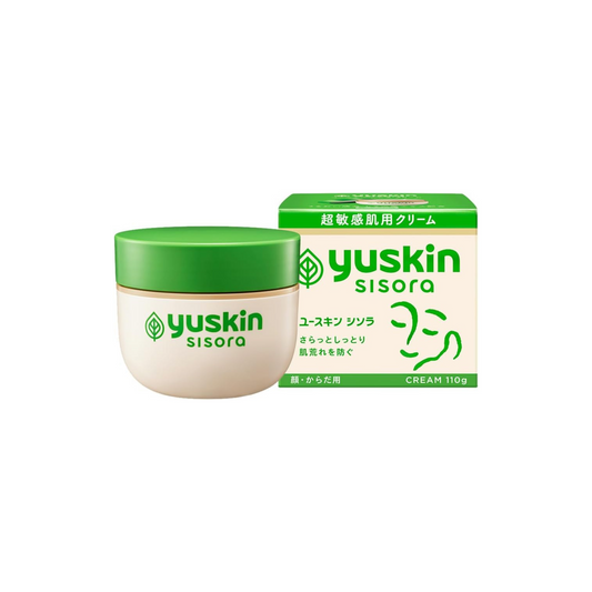 كريم Yuskin Sisora | تركيبة من مواد طبية وطبيعية لجميع أنواع البشرة والبشرة شديدة الحساسية | لترطيب البشرة الحساسة ومعالجة الجفاف والتشققات | صنع في اليابان (بكج من عبوتين)