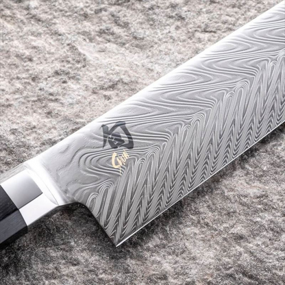 سكين Shun Dual Core Kiritsuke | 70 طبقة من نوعين من الفولاذ VG-10 و VG-2 بنمط الفولاذ الدمشقي ومقبض من الخشب | عدة قياسات | من العلامة التجارية اليابانية Kai
