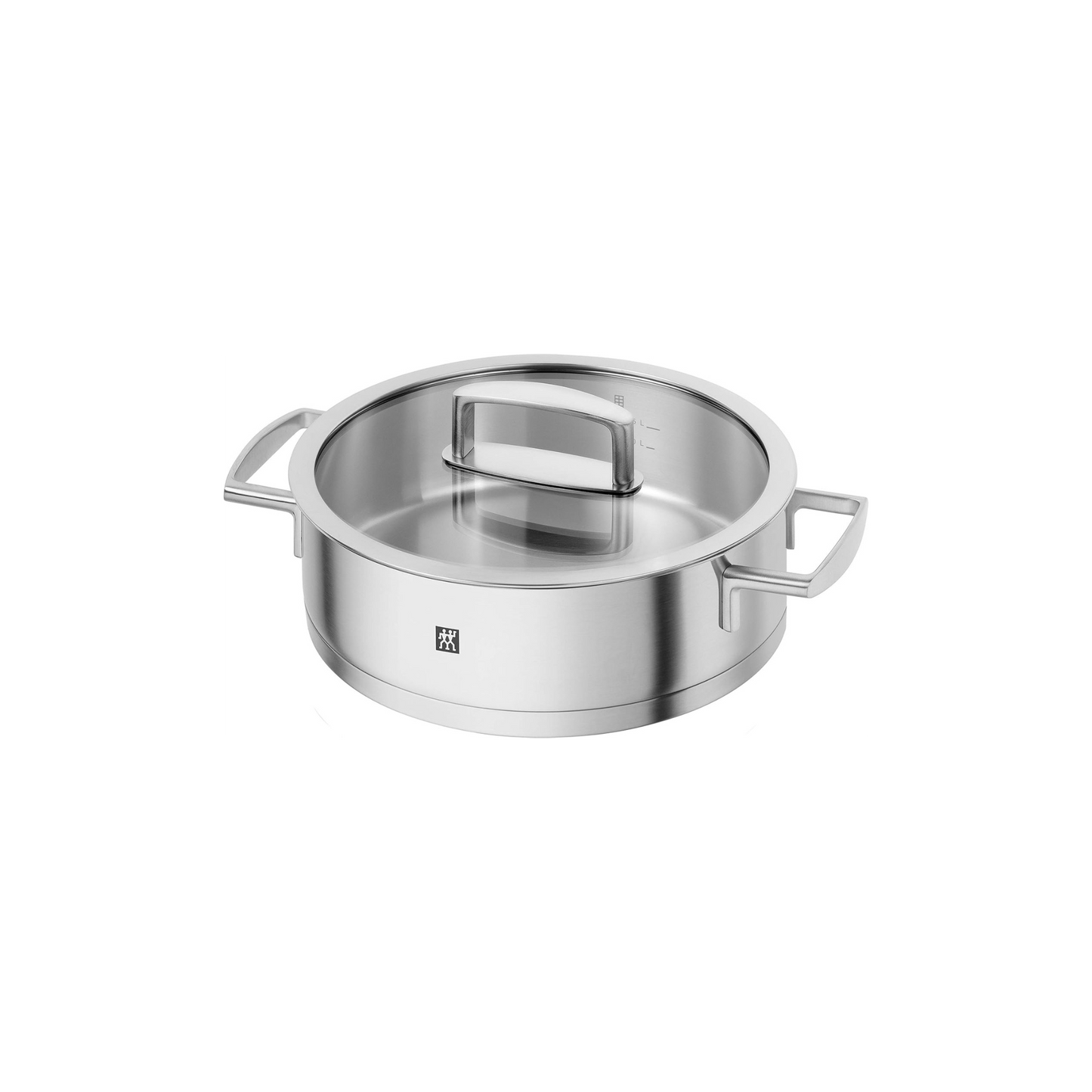 طنجرة Vitality Stock Pot | عدة سعات وأحجام | 3 طبقات من الفولاذ وقلب من الألمنيوم وغطاء زجاجي مقاوم للحرارة | من العلامة التجارية الألمانية Zwilling Henckels