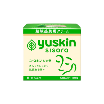 كريم Yuskin Sisora | تركيبة من مواد طبية وطبيعية لجميع أنواع البشرة والبشرة شديدة الحساسية | لترطيب البشرة الحساسة ومعالجة الجفاف والتشققات | صنع في اليابان (بكج من عبوتين)
