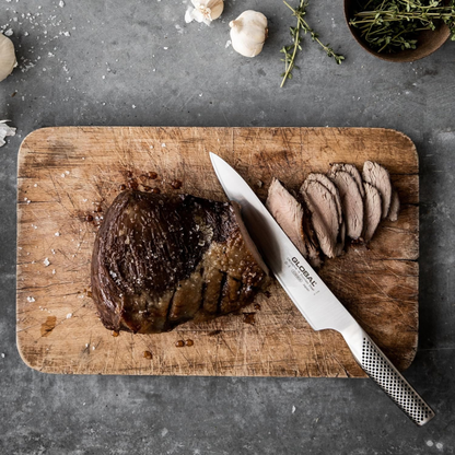 مجموعة سكاكين G - من الفولاذ المقاوم للصدأ بالكامل - عدة قياسات وأنوع | من العلامة التجارية الرائدة Global - صنع في اليابان