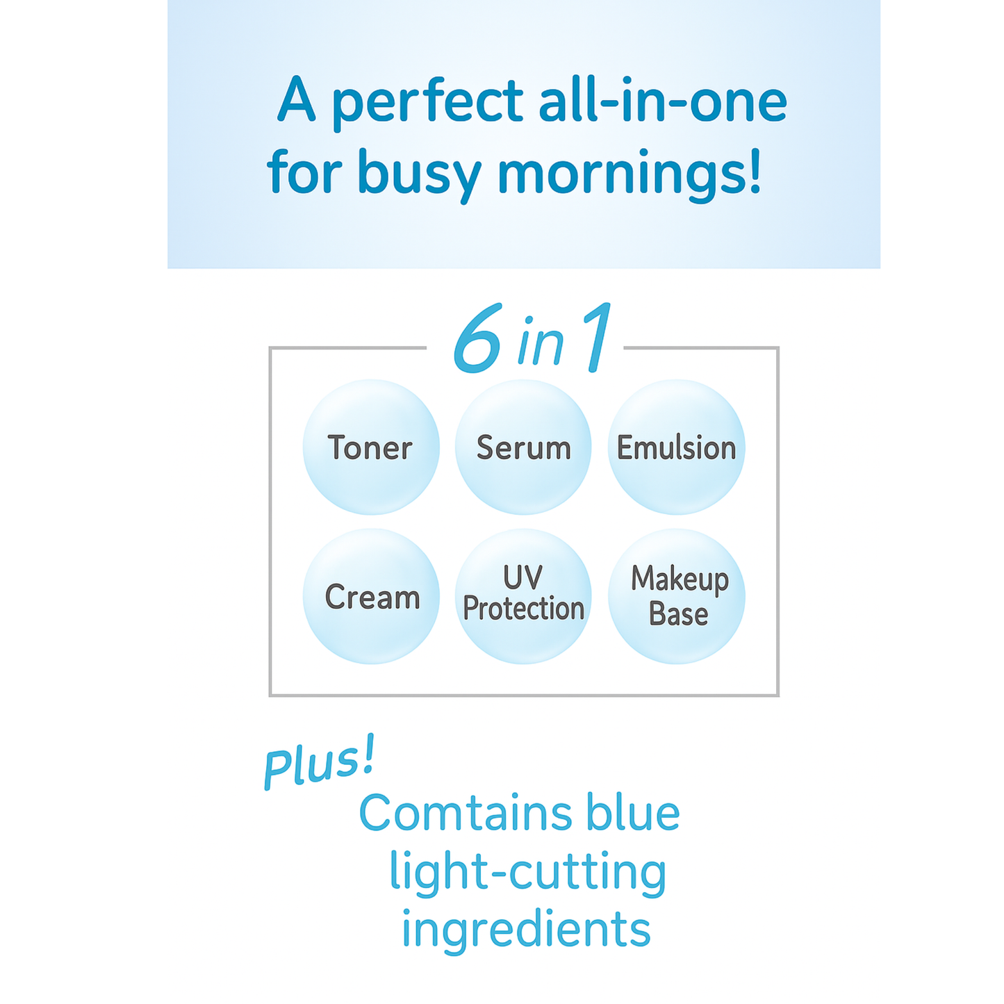 [بكج من عبوتين] كريم أساس بخاصية الحماية من الشمس - كريم يجمع 6 وظائف في عبوة واحدة - تركيبة خالية تمامًا من المواد الكيماوية - صنع في اليابان