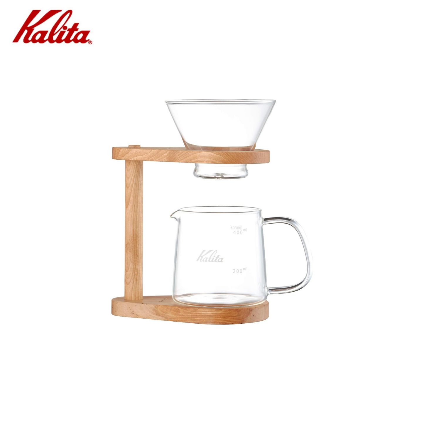 مجموعة تقطير القهوة Kalita WDG-185 | 3 أشكال متنوعة | سعة 400 مل ل 2-4 أشخاص | صنع في اليابان