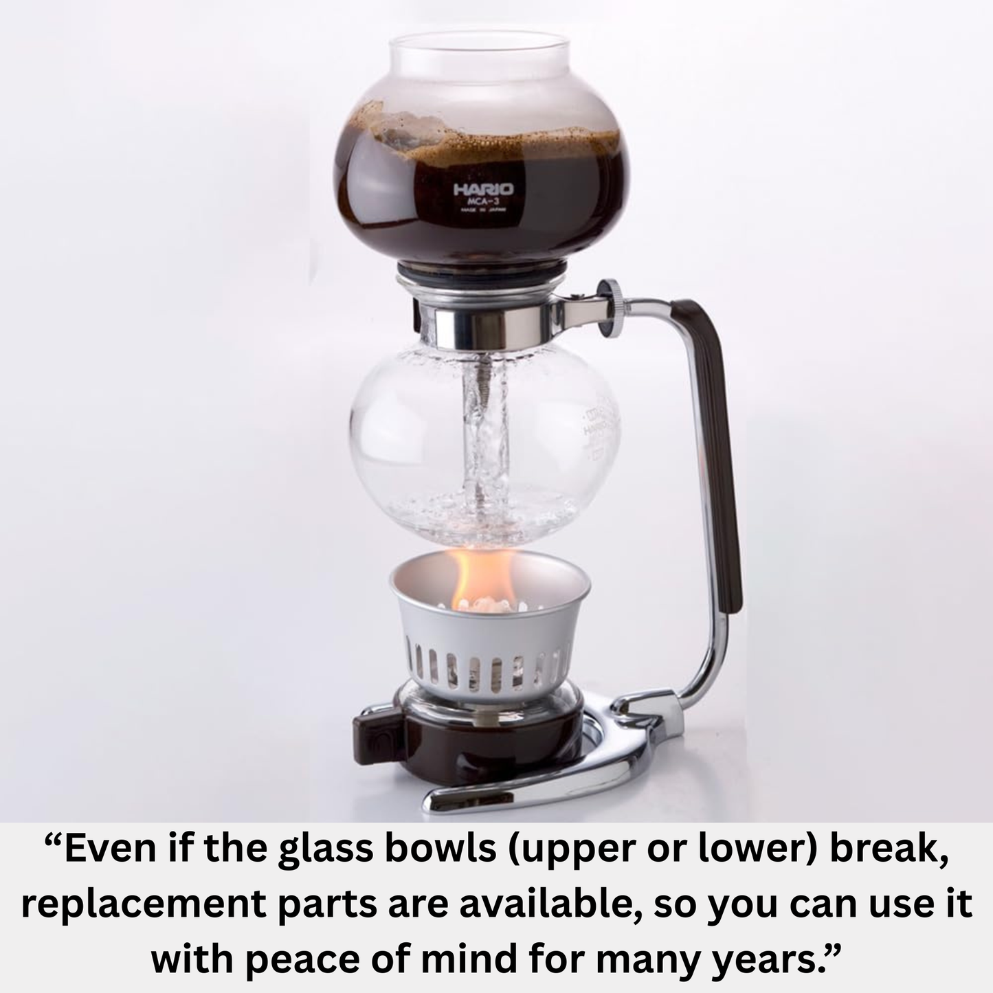 سيفون تحضير القهوة المختصة MCA-3 من Hario - سعة 360 مل 3 أكواب - صنع في اليابان