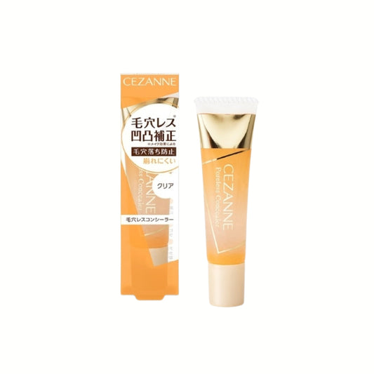[عرض من عبوتين] CEZANNE Poreless Concealer Clear 11g – كونسيلر شفاف لتنعيم المسام ومنع اللمعان مع مكونات ترطيب فعّالة (هيالورونيك + سيراميد + كولاجين) | لمسة حريرية وثبات أطول للمكياج – صنع في اليابان