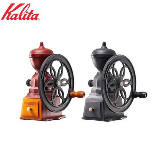 مطحنة القهوة اليدوية من Kalita | من حديد الزهر كاست آيرون | سعة 60 غم | تحكم بدرجة الطحن | صنع في اليابان