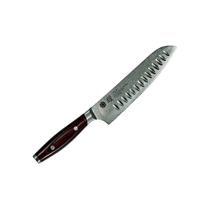 سكين YO 101 | نواة من الفولاذ SG2 المحاط ب 101 طبقة من الفولاذ الدمشقي ومقبض من Canvas Micarta | عدة قياسات من العلامة التجارية اليابانية الرائدة Yaxell