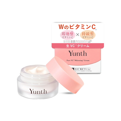 كريم تفتيح وترطيب البشرة من Yunth - بخلاصة فيتامين C المركز والعديد من المكونات الطبية والطبيعية - صنع في اليابان